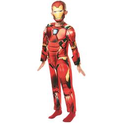 Iron | Man | IJzersterke Iron Man Avengers Assemble Deluxe Kind Kostuum | Medium | Carnaval kostuum | Verkleedkleding